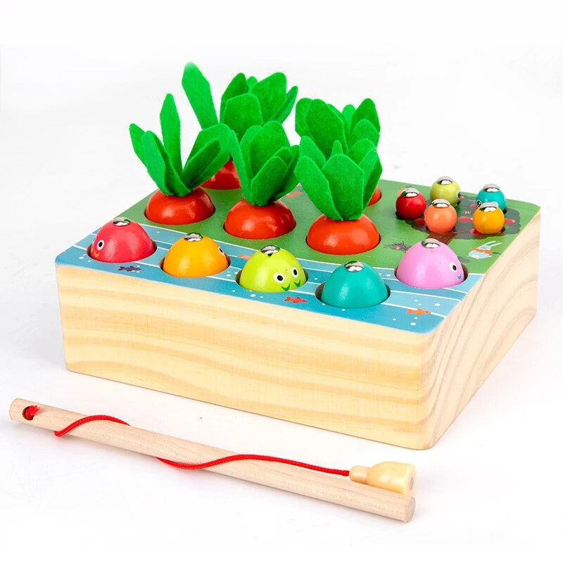 Kid's Pull Carrot Wooden Set - Koko Mee - Montessori