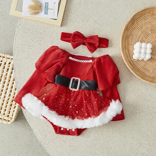Baby Girls Christmas Dress. Koko Mee
