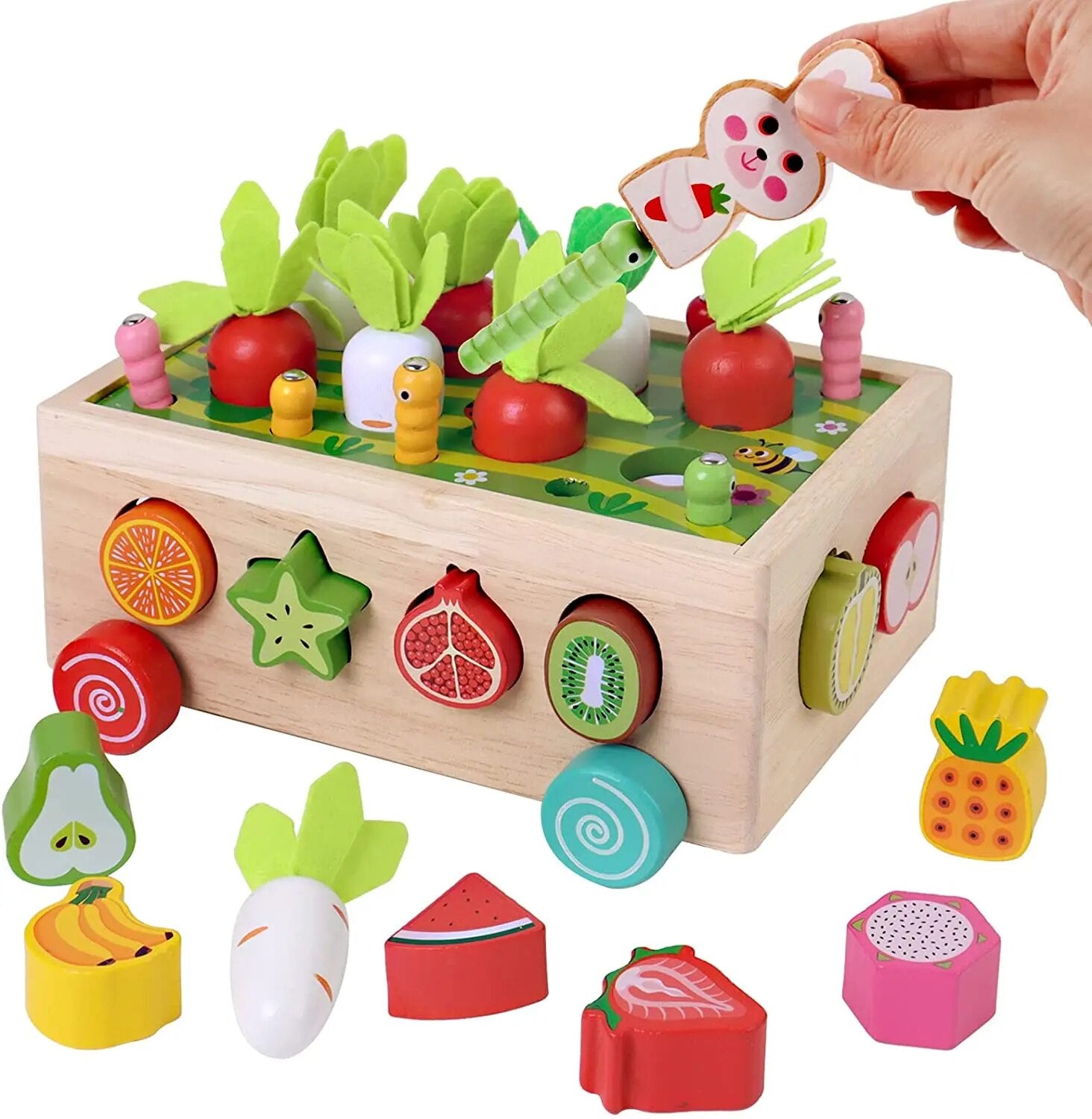 Kid's Pull Carrot Wooden Set - Koko Mee - Montessori