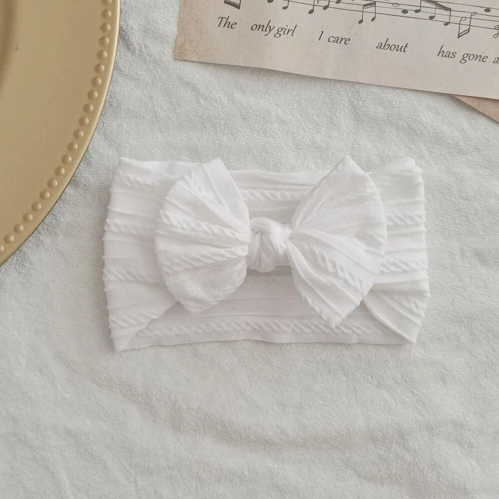 Baby Toddler White Headband I Infant Hair Accessory I Bow Head Band - Koko Mee