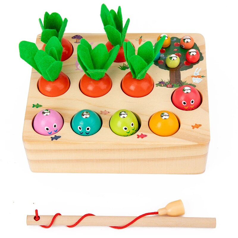 Kid's Pull Carrot Wooden Set - Koko Mee - Montessori