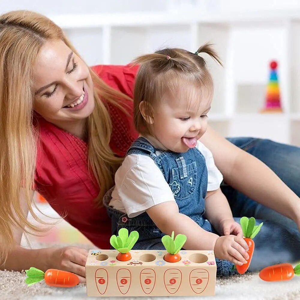 Kid's Pull Carrot Wooden Set - Koko Mee - Montessori