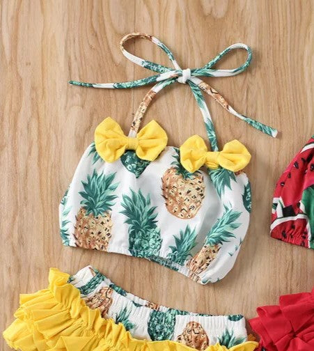 Toddler Girl Pineapple Swimsuit