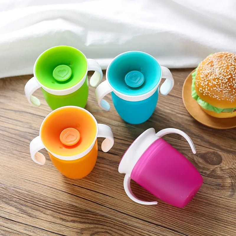 360 Degree Rotatable Baby Learning Cup I Drinking Cup with Double Handle I Leakproof Cup - Koko Mee