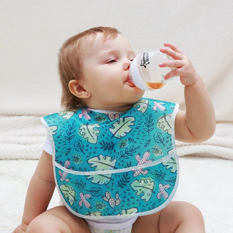Baby and Toddler Waterproof Baby Bibs - A Mealtime Marvel! - Koko Mee