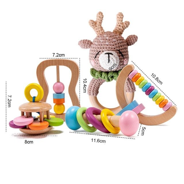 Baby Bath Toys Set with Swaddle Wrap - Koko MeeBaby Gift Set
