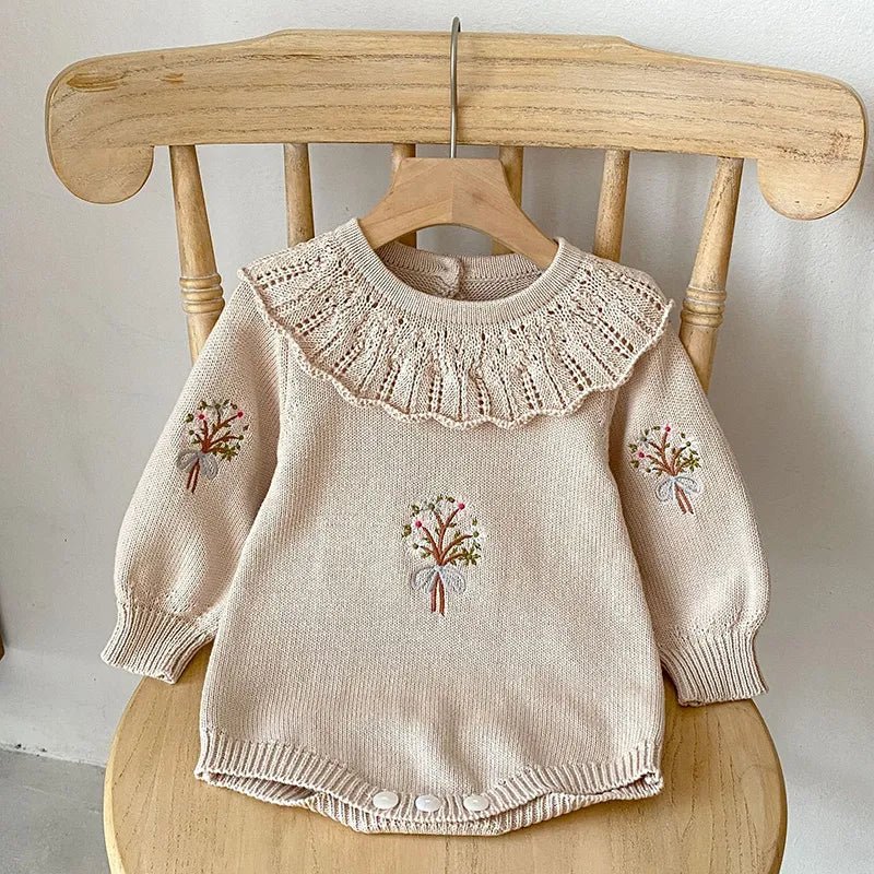 Baby Toddler Girls Embroidery Sweater - Koko Mee