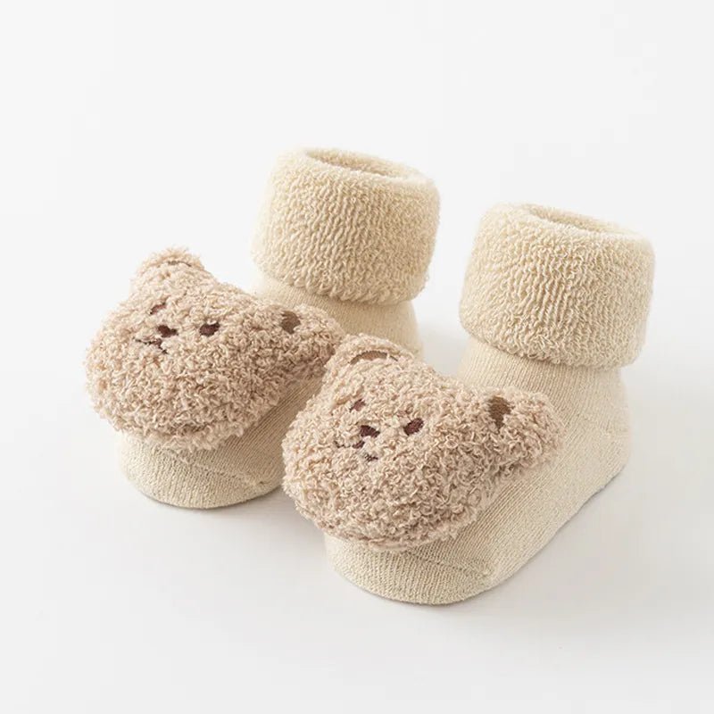 Cartoon Animal Baby Socks I Winter Anti Slip Soled Newborn Toddler Socks I Kids Socks - Koko MeeBaby Accessories