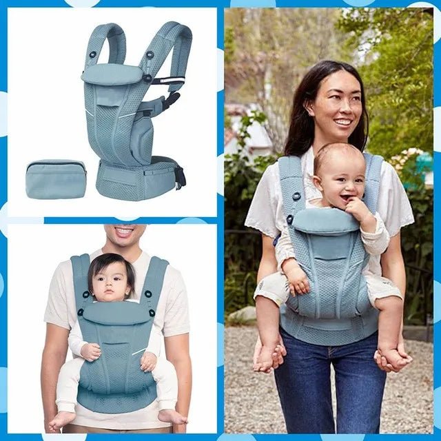 Ergonomic Baby Carrier I Cool Air Mesh Cotton Backpack - Koko Mee