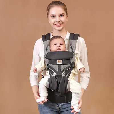 Ergonomic Baby Carrier I Cool Air Mesh Cotton Backpack - Koko Mee