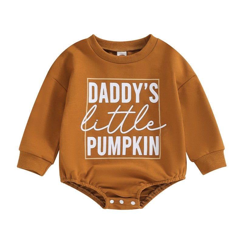 Halloween Baby Rompers I Adorable Boys and Girls Pumpkin Print Long Sleeve Romper - Koko Mee