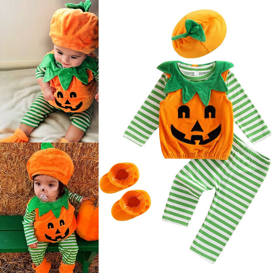 Halloween Pumpkin Print Costume for Baby and Toddler - Koko Mee
