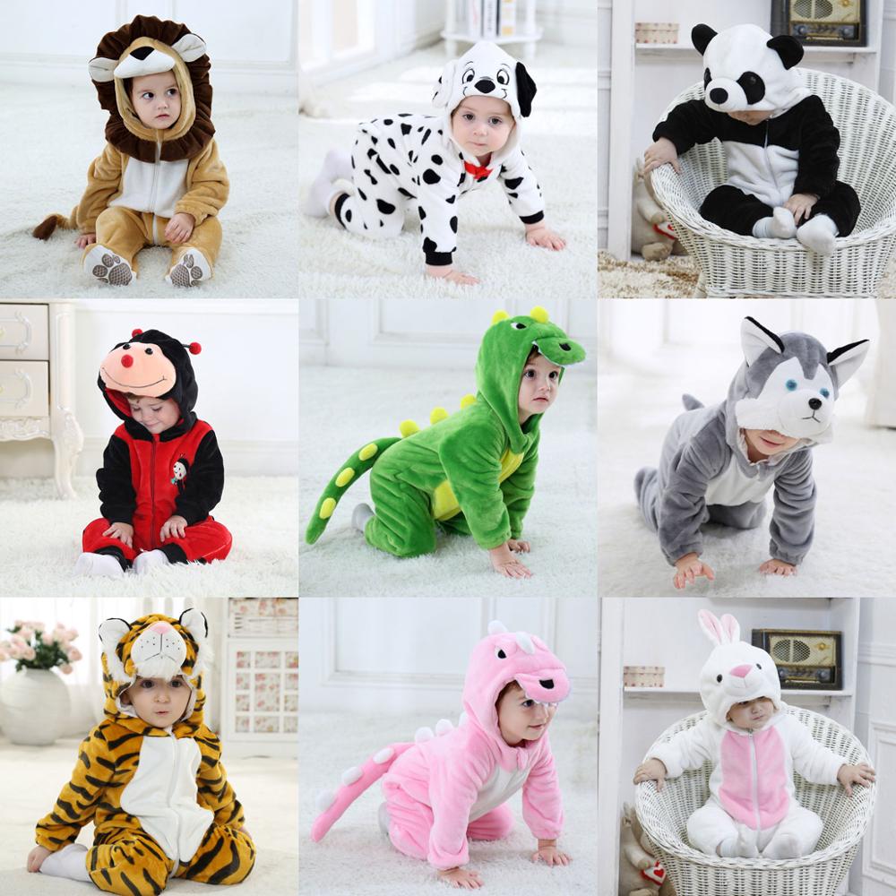 Infant Toddler Animal Costumes I Rabbit Dog Lion Tiger Dinosaur Onesies I Halloween I Romper - Koko Mee