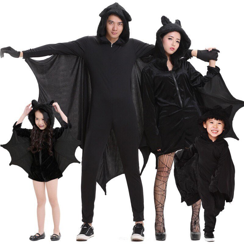 Kids Black Bat and Batman Halloween Costume - Koko Mee