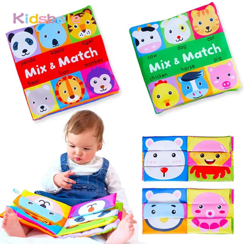 Kidsbele Baby Soft Books I Mix&Match Colorful Early Learning Educational Toys - Koko Mee