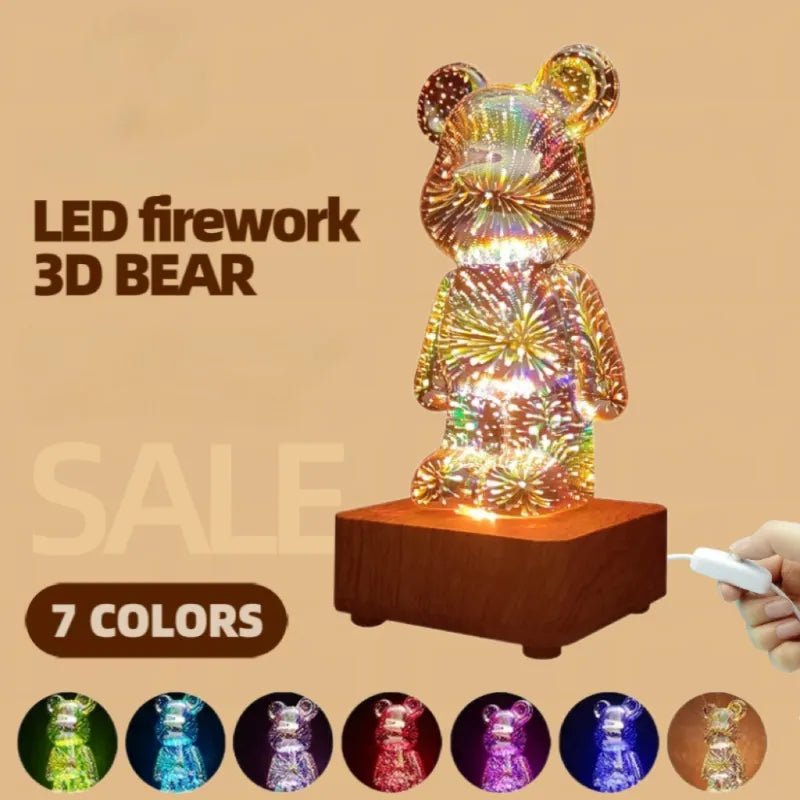LED 3D Glow Bear Light - Koko MeeBaby Accessories