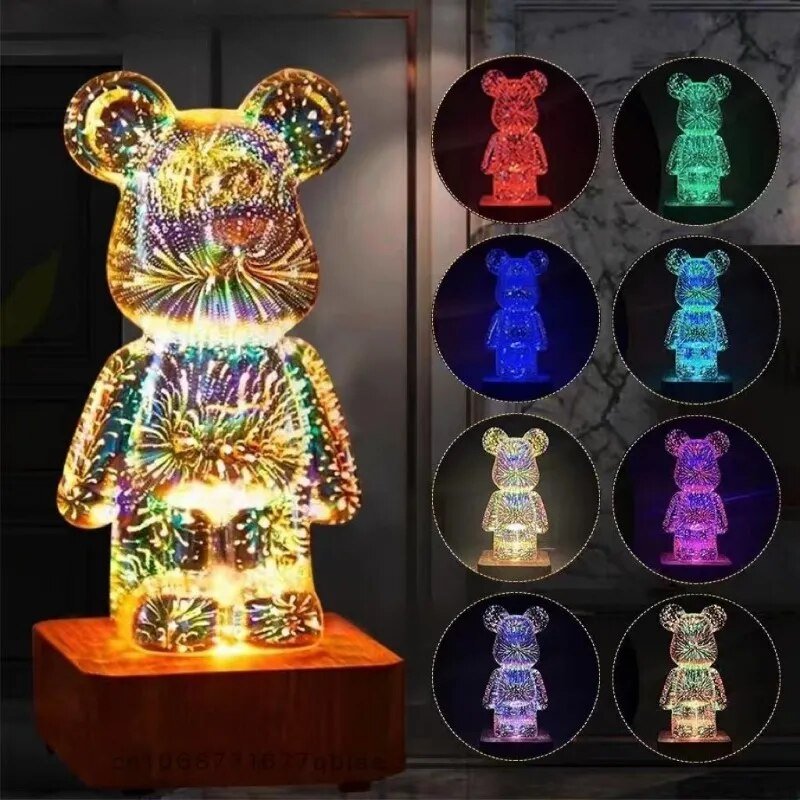 LED 3D Glow Bear Light - Koko MeeBaby Accessories