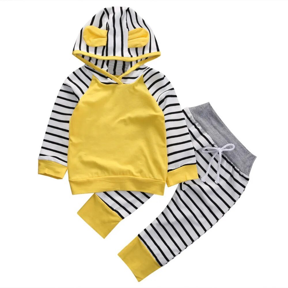 Newborn Infant Baby Rainbow Outfit I 3PCS Baby Trendy Print Outfits I - Koko Mee